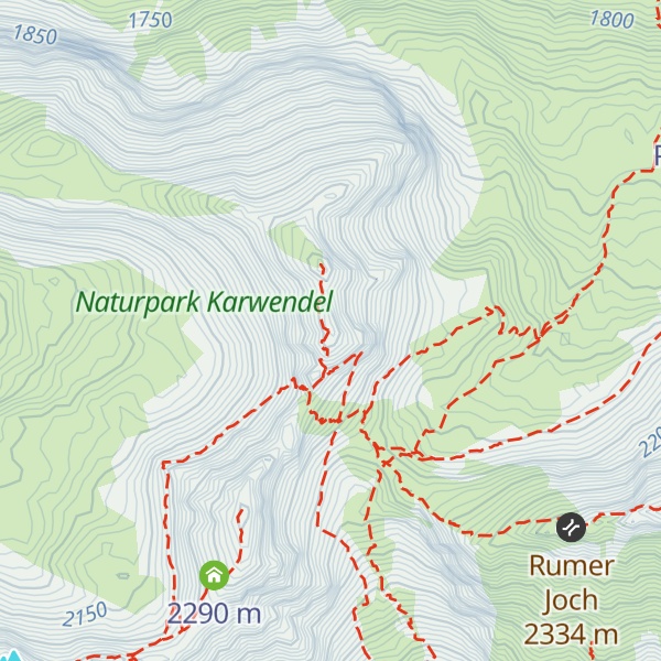 Map of Unterstand Melzerknappen
