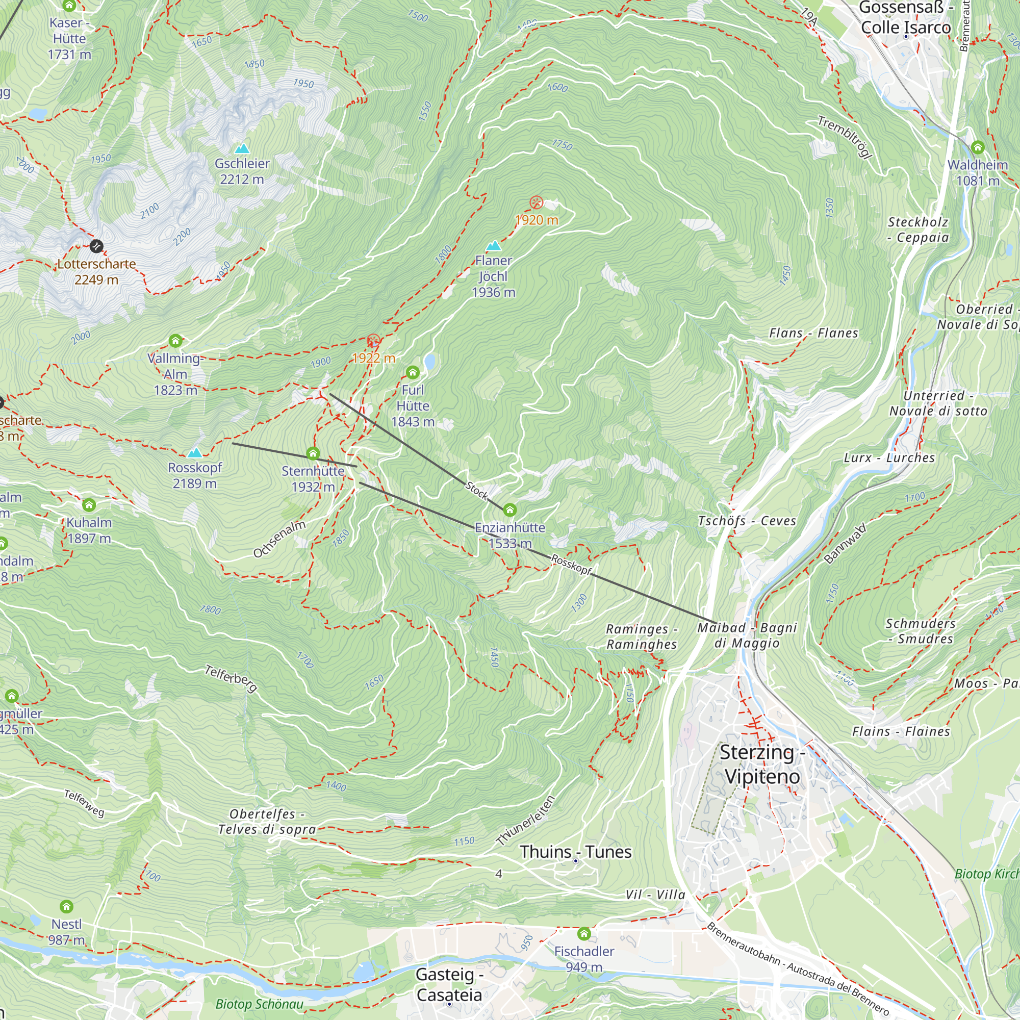 Enzianhütte map