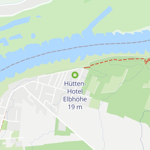 Map of Hütten-Hotel Elbhöhe