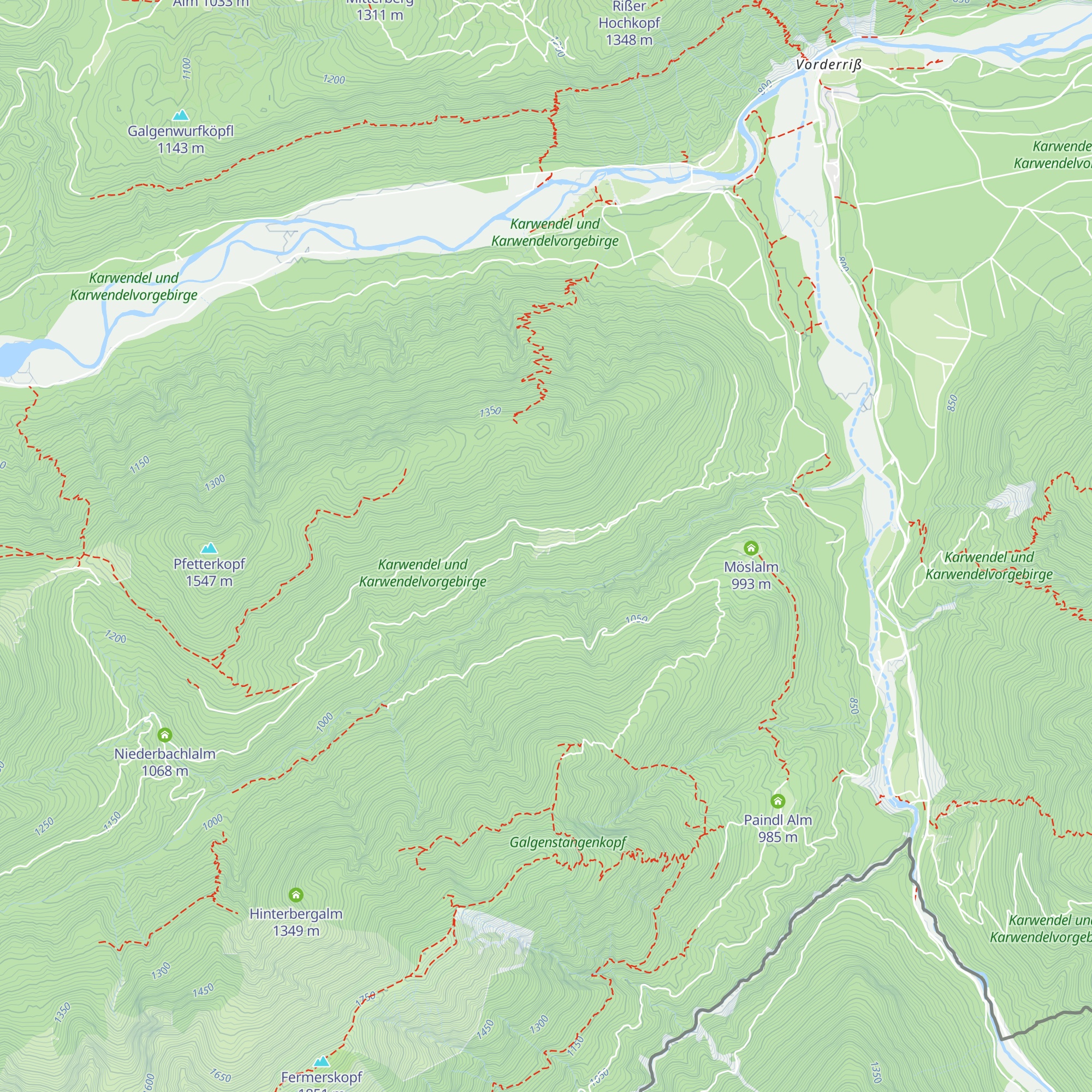 Brünstalm map