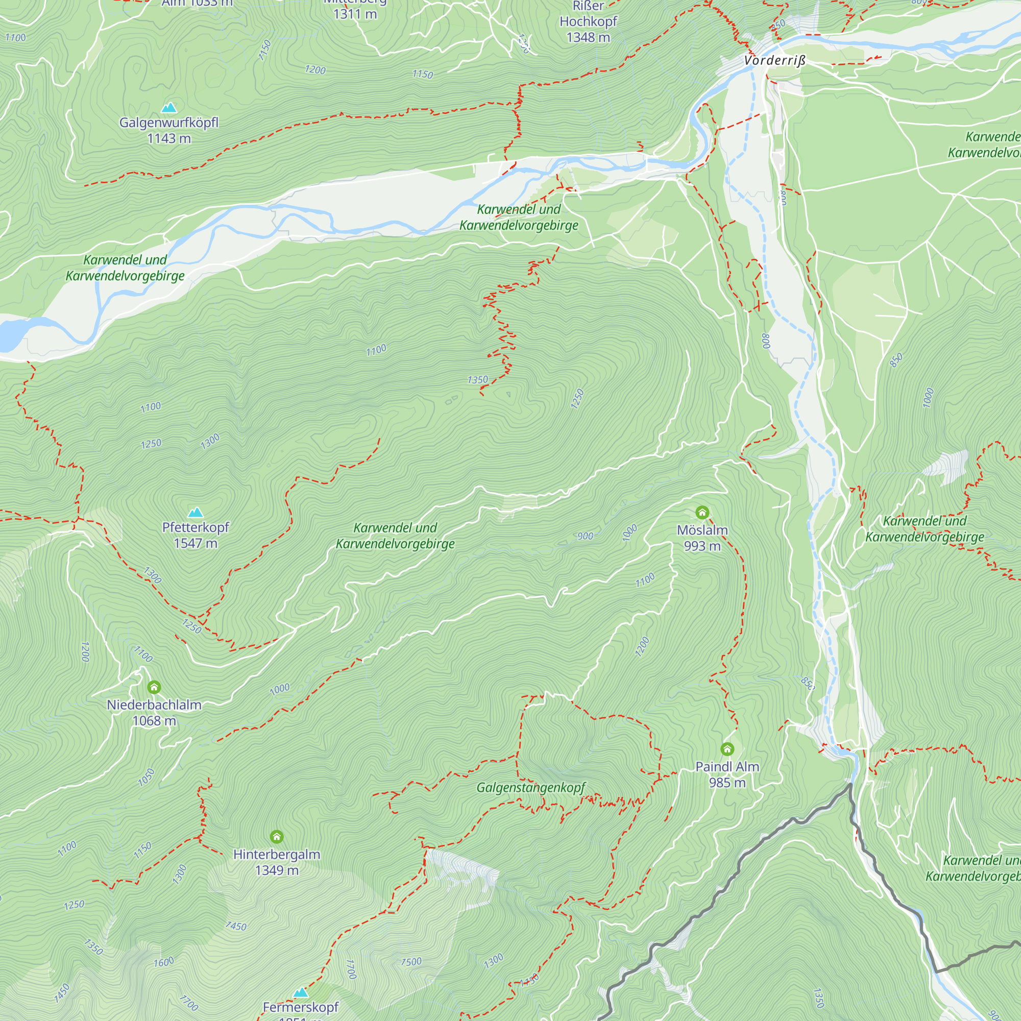 Brünstalm map