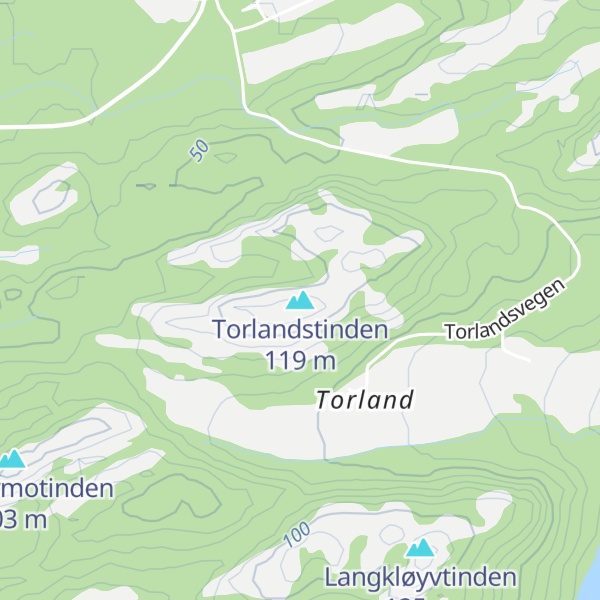 Map of Torlandstinden