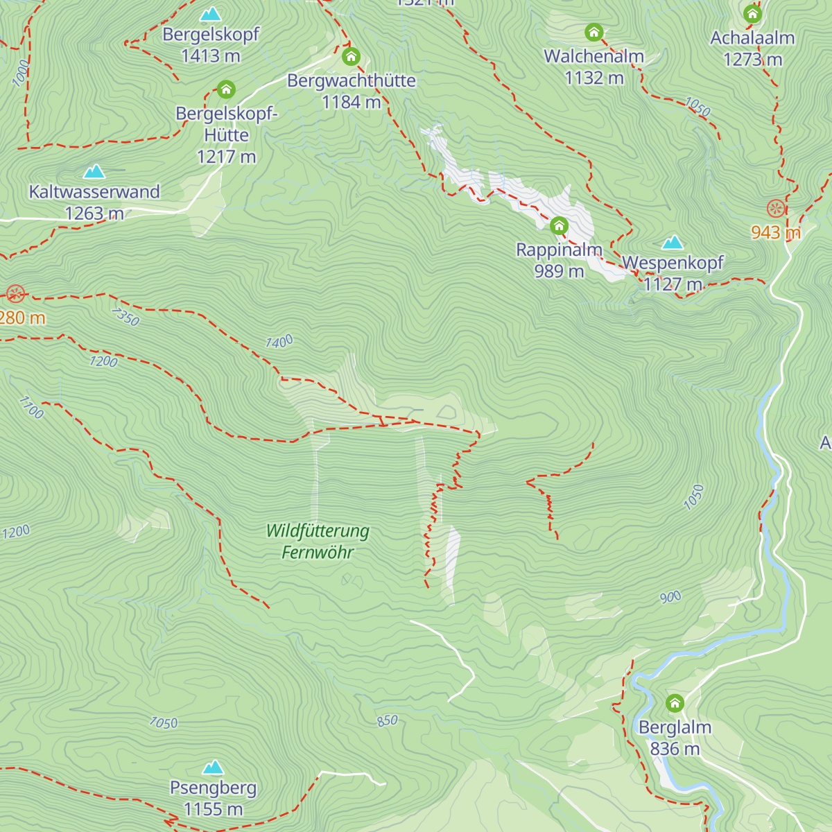 Pfundalm map