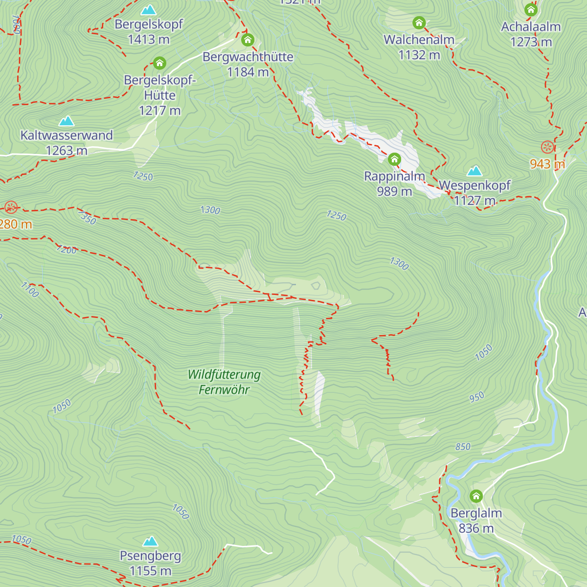 Pfundalm map
