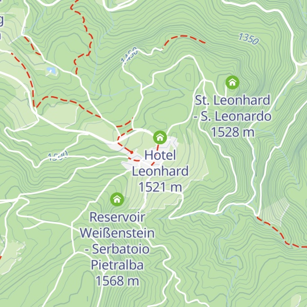 Map of Hotel Pietralba