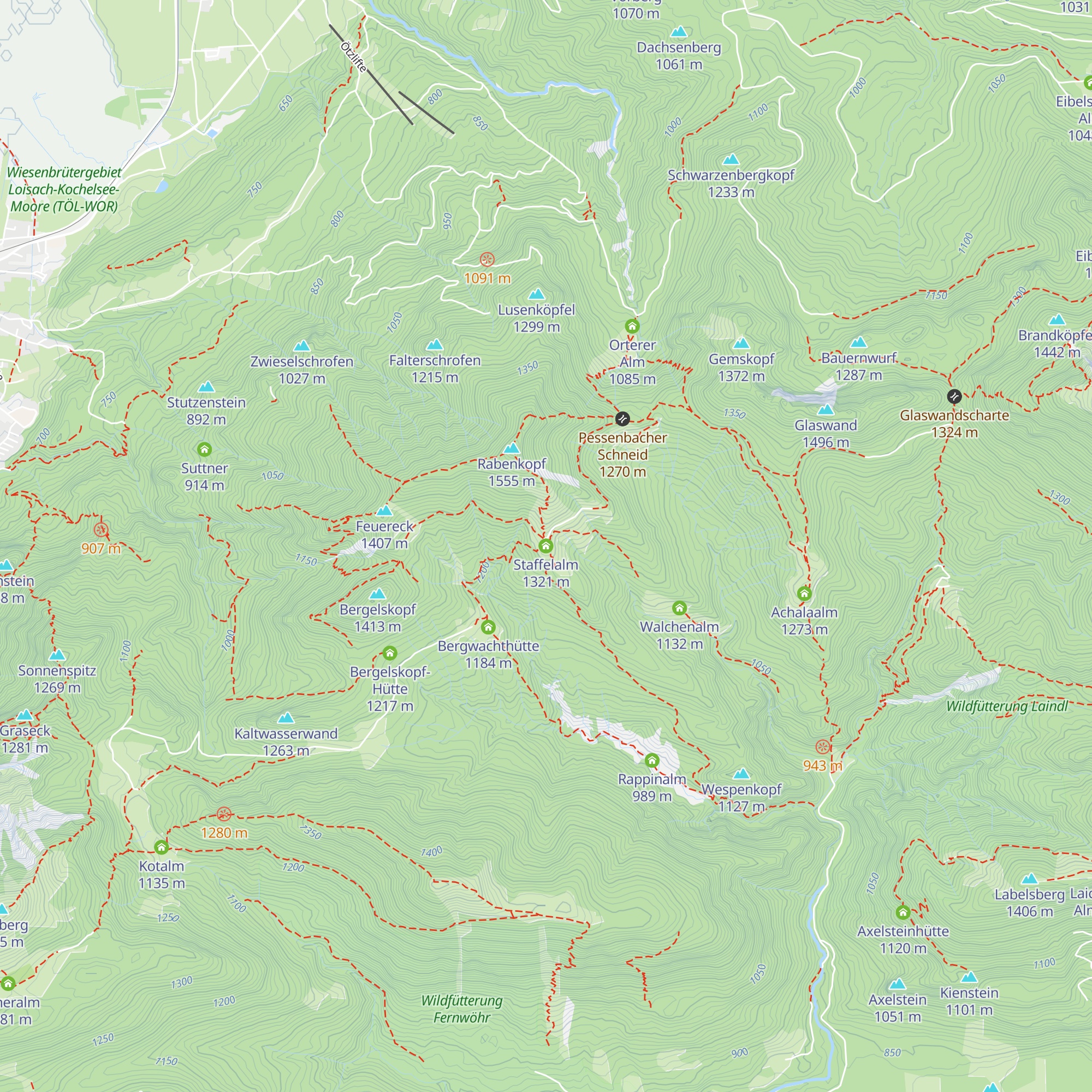 Staffelalm map