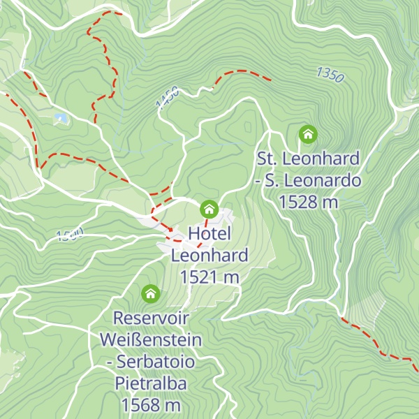 Map of Hotel Leonhard
