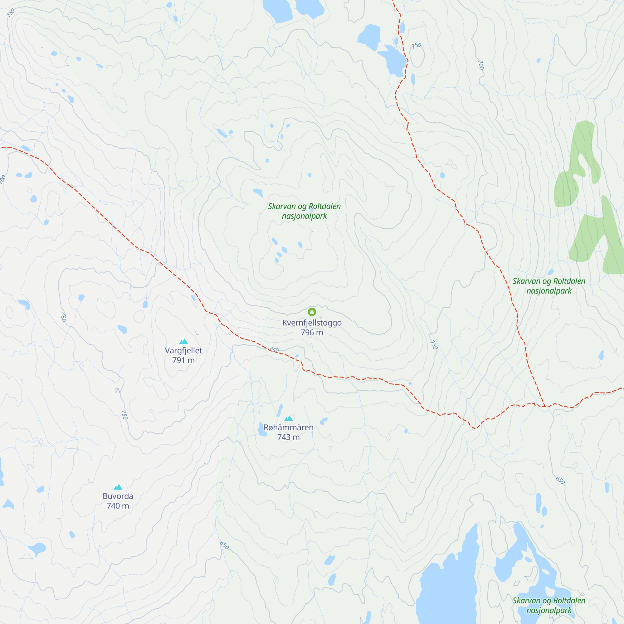 Kvernfjellstoggo map