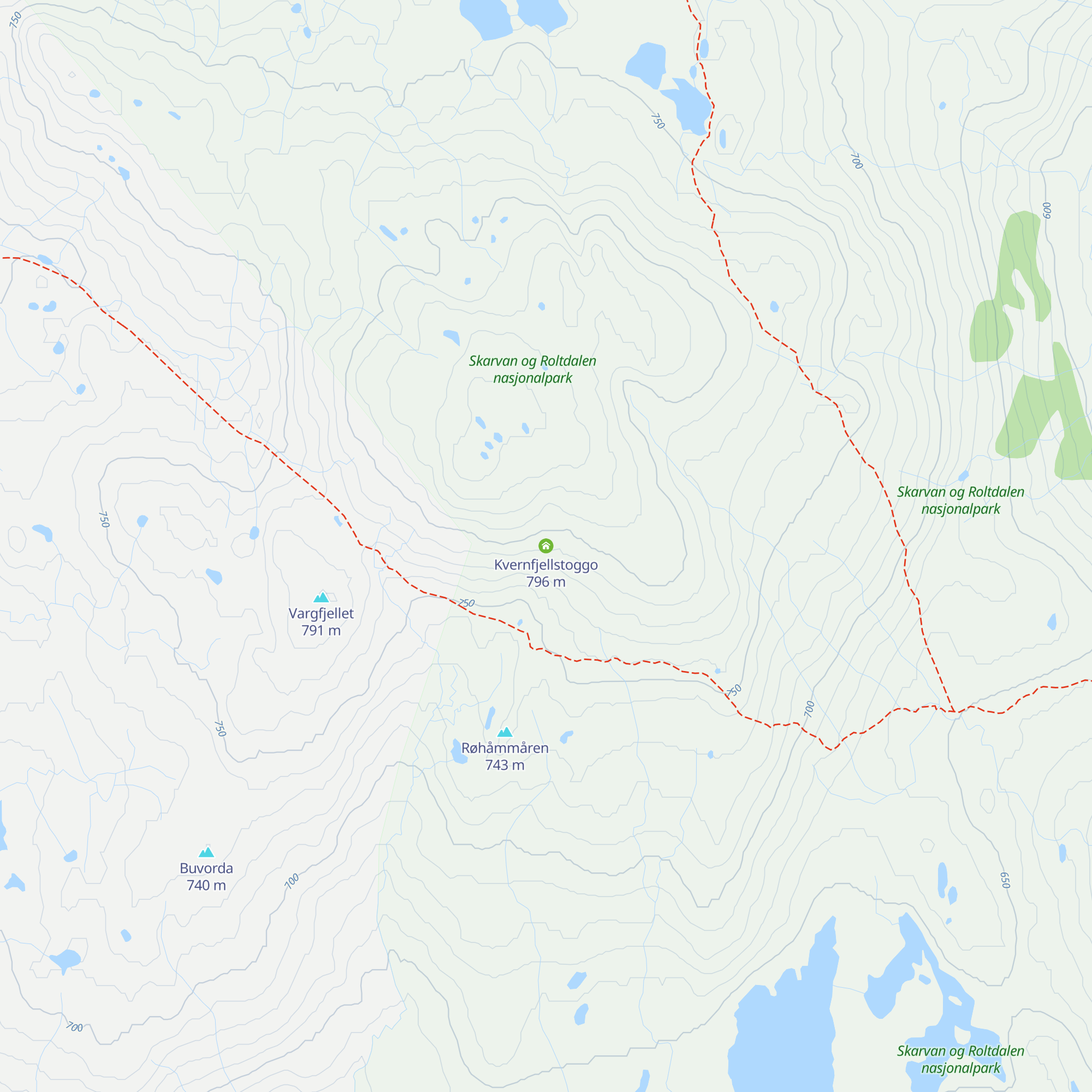 Kvernfjellstoggo map