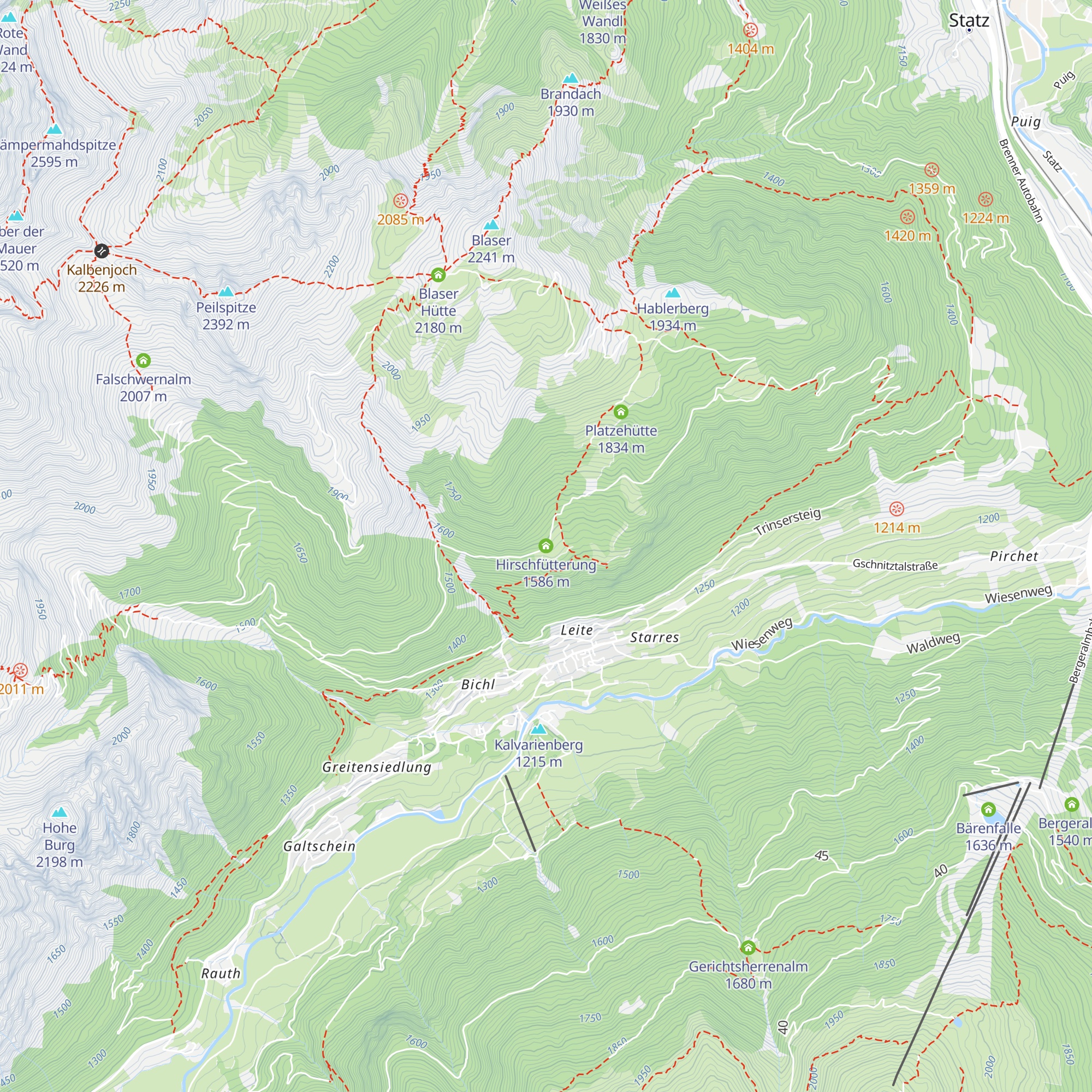 Hirschfütterung map