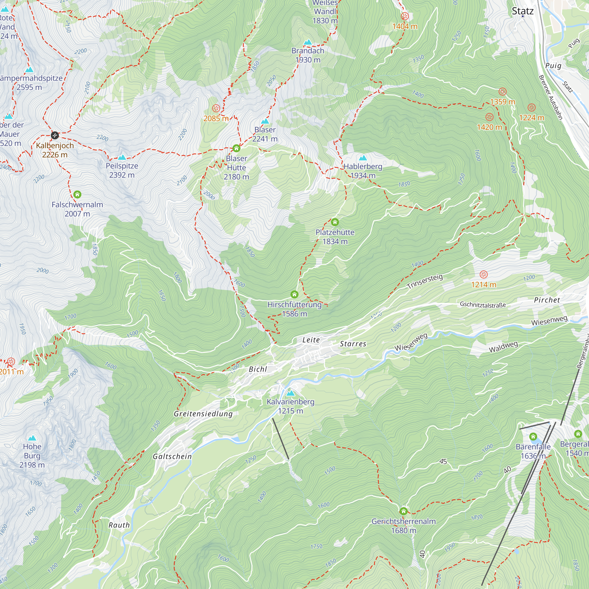 Hirschfütterung map