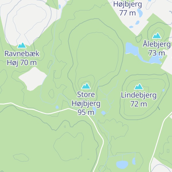 Map of Store Højbjerg