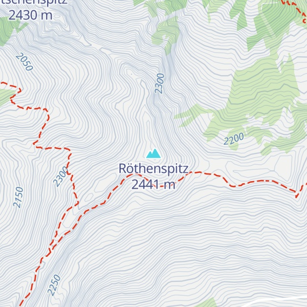 Map of Röthenspitz