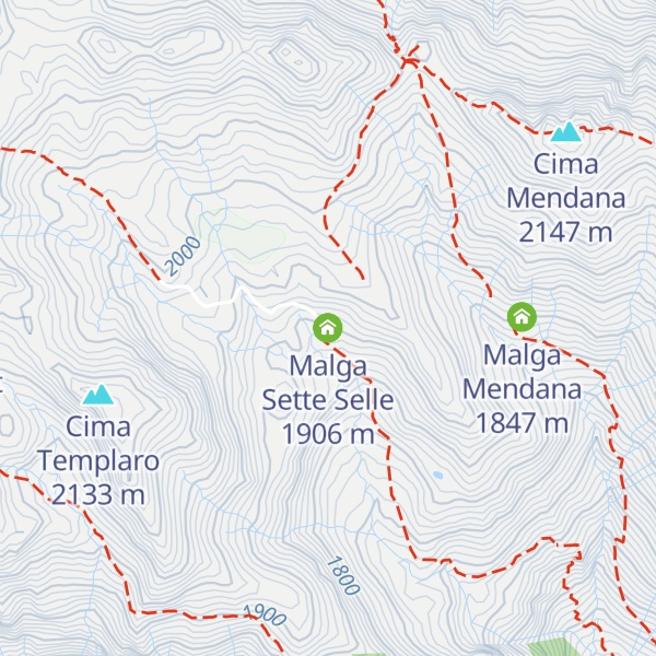 Map of Malga Sette Selle