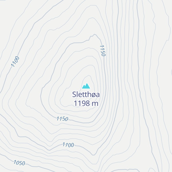 Map of Sletthøa