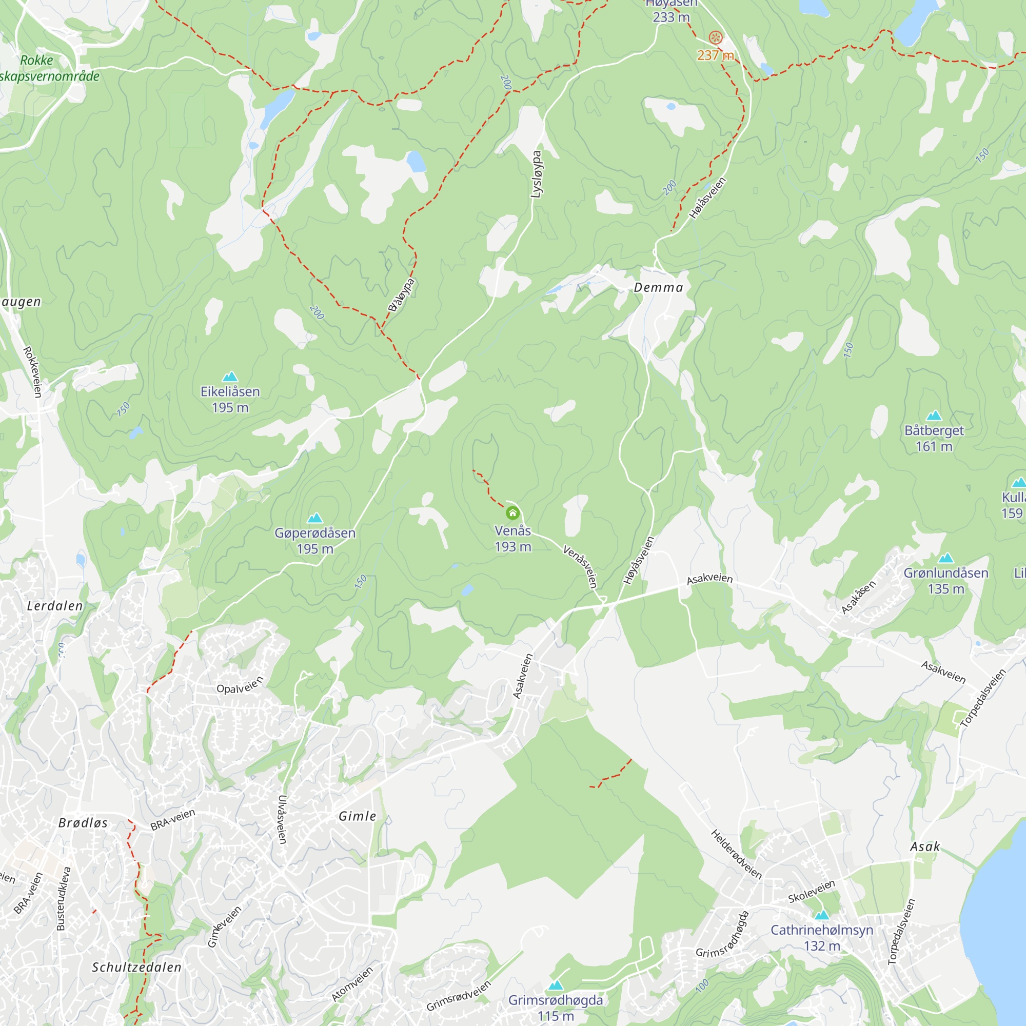Venås map