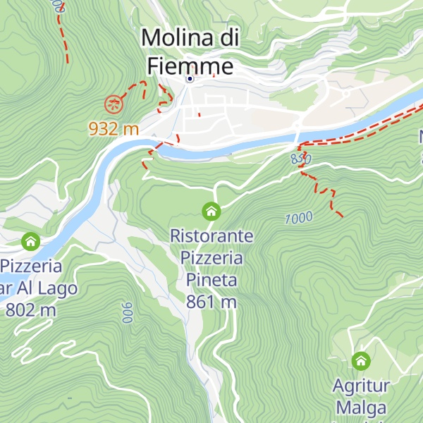 Map of Ristorante Pizzeria Pineta