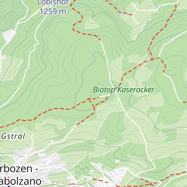 Map of Am Gstrahl - Monte Castrale