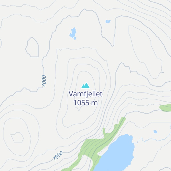 Map of Vamfjellet