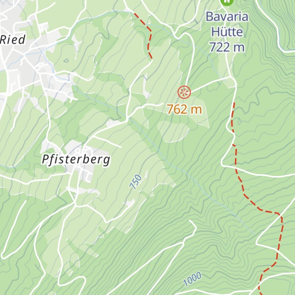 Map of Pasinger Bergbundhütte