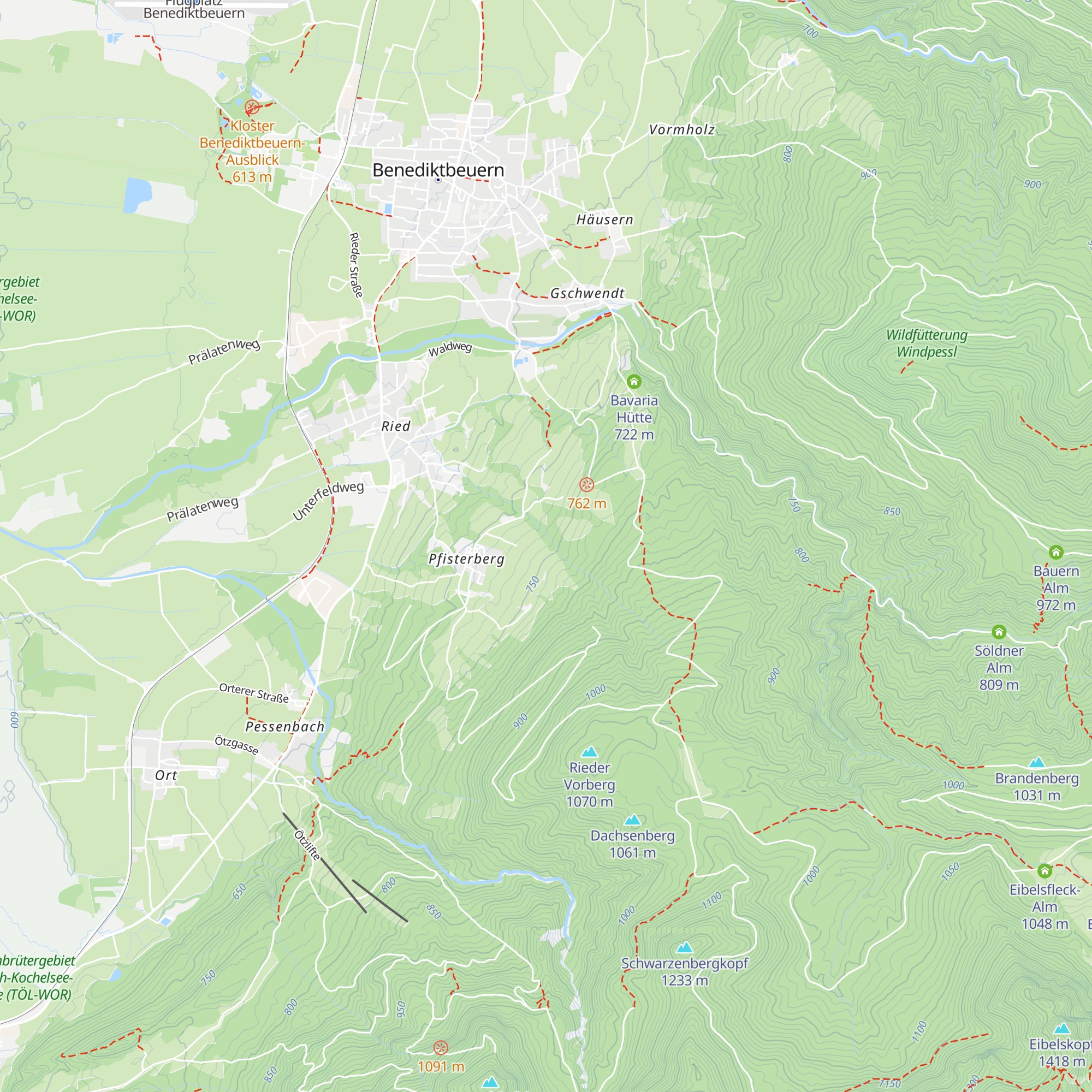 Pasinger Bergbundhütte map