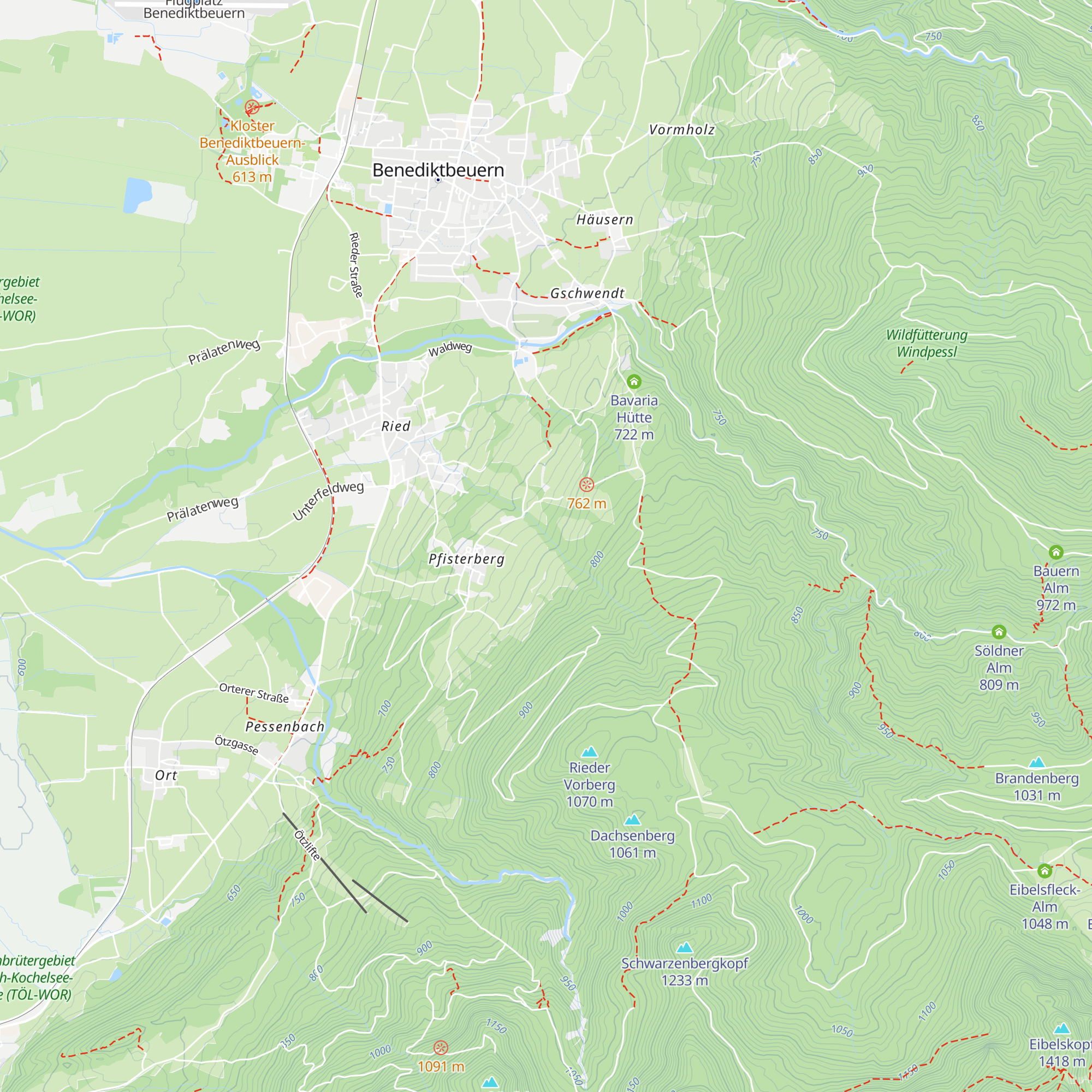 Pasinger Bergbundhütte map