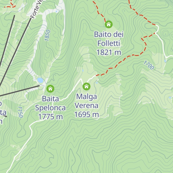 Map of Malga Verena