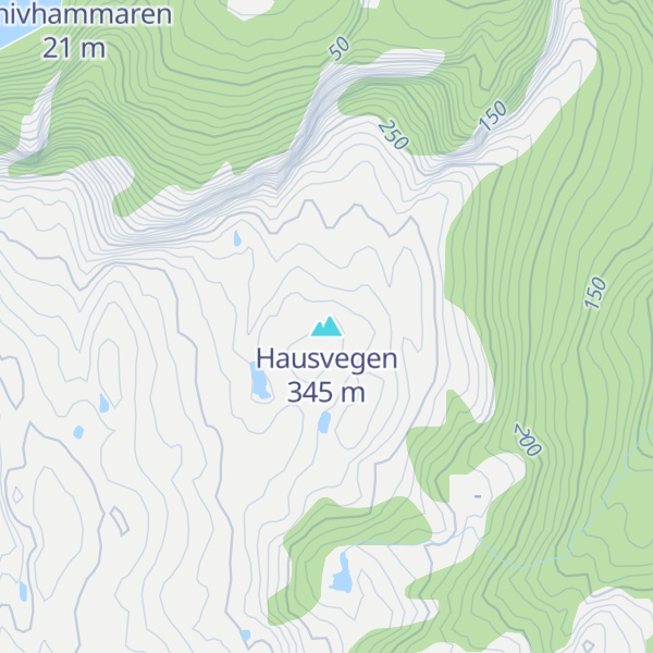 Map of Hausvegen
