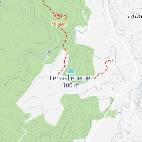 Map of Lerskalleberget