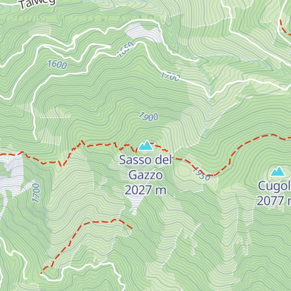 Map of Sasso del Gazzo