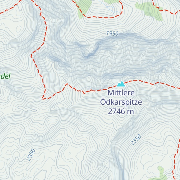 Map of Westliche Ödkarspitze