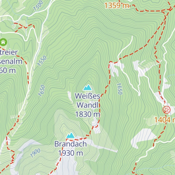 Map of Weißes Wandl