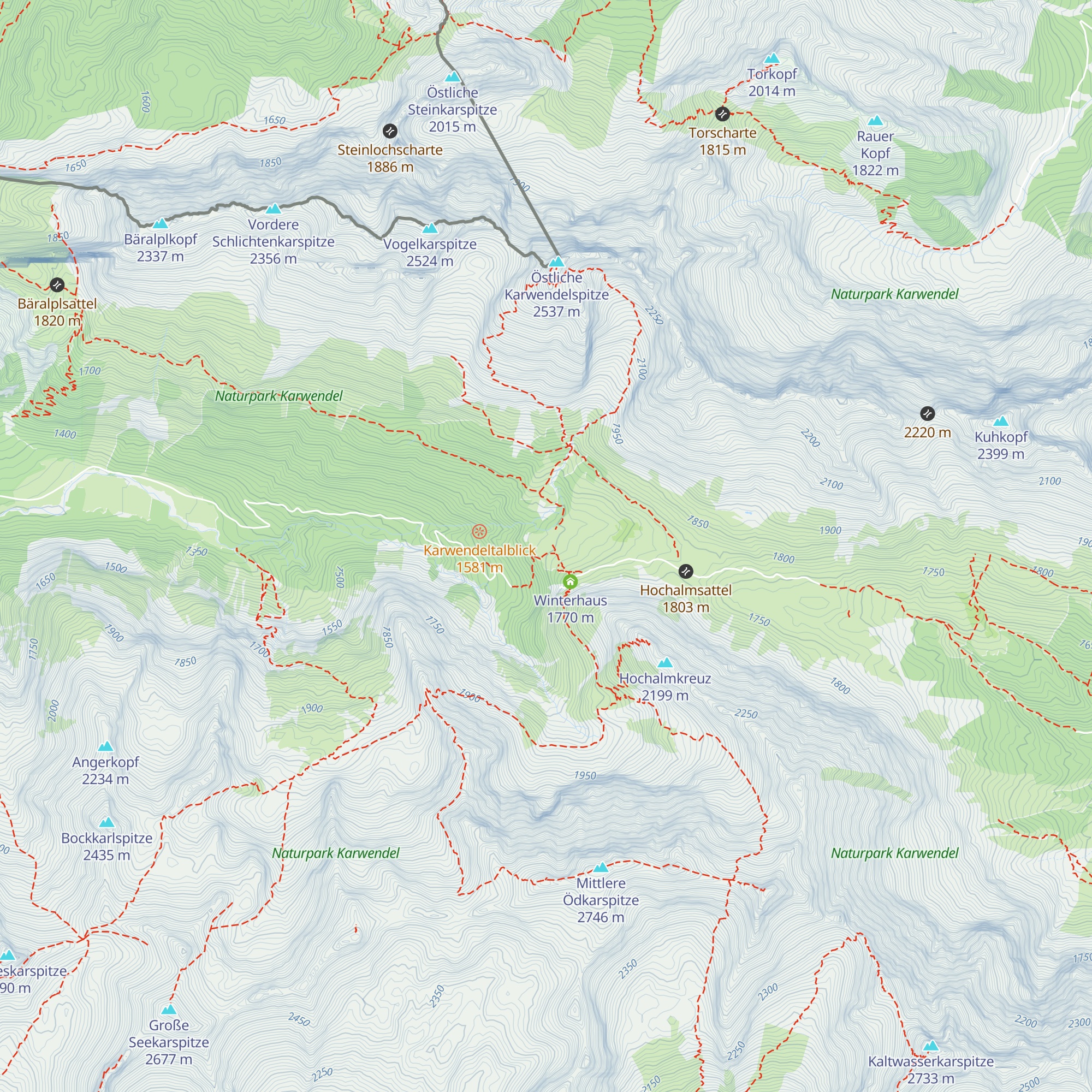 Hochalm map