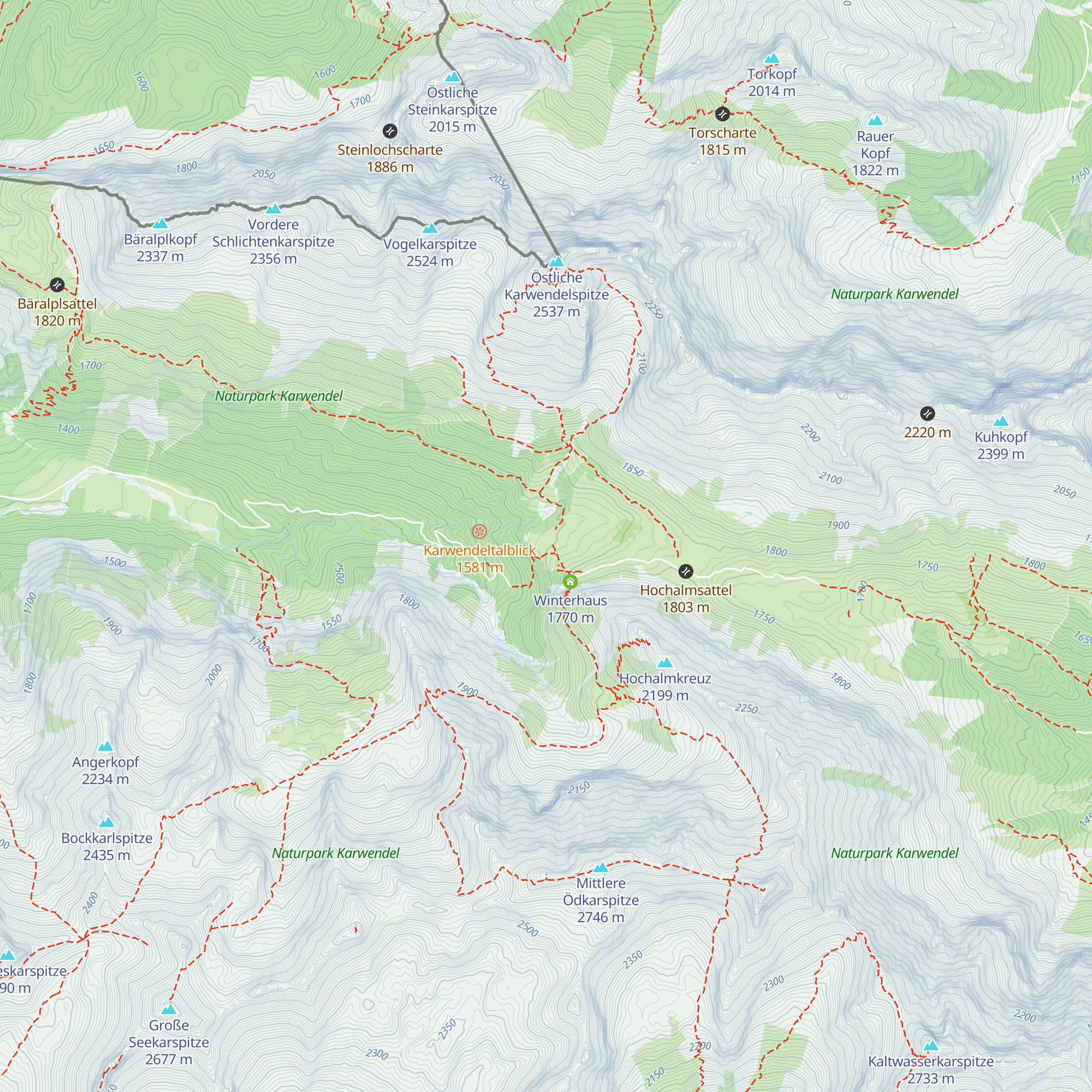 Hochalm map