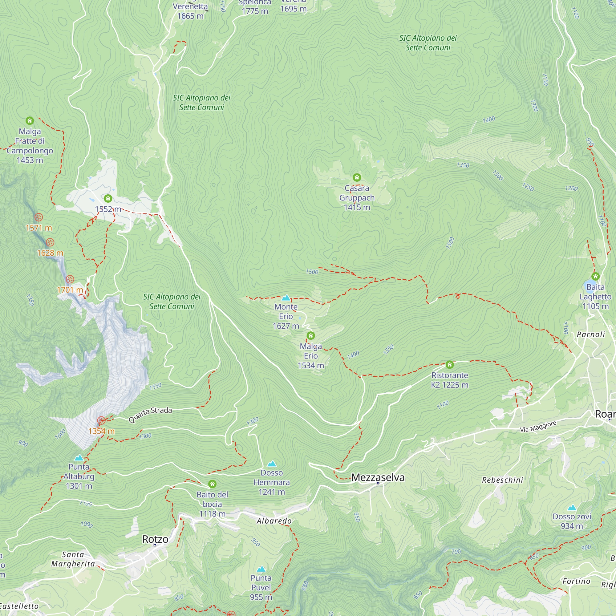 Baito Erio di Sopra map