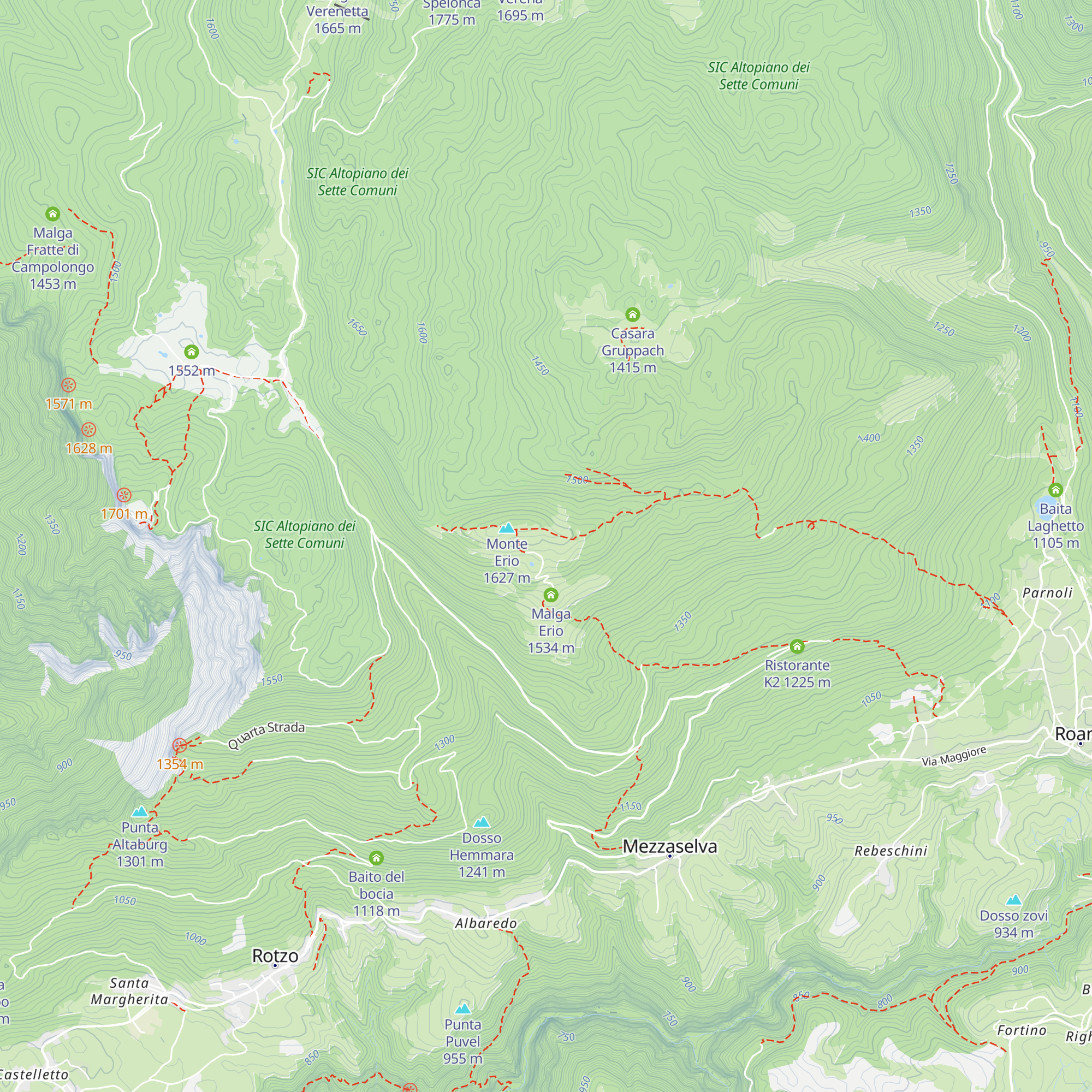 Baito Erio di Sopra map