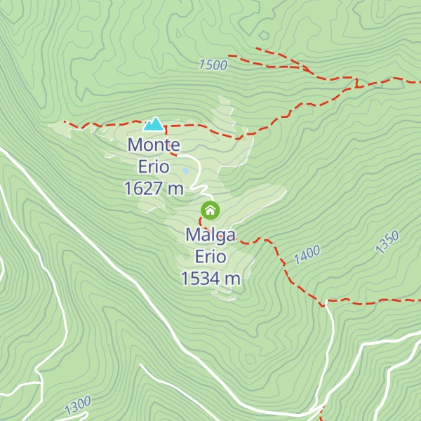 Map of Malga Erio