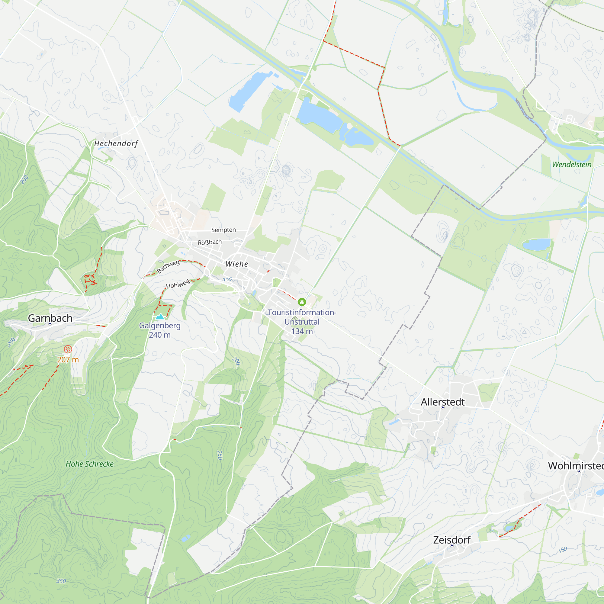 Touristinformation-Unstruttal map