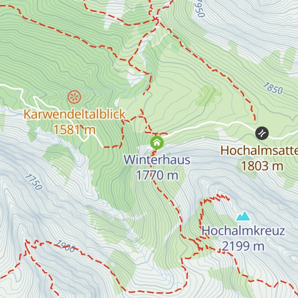 Map of Karwendelhaus