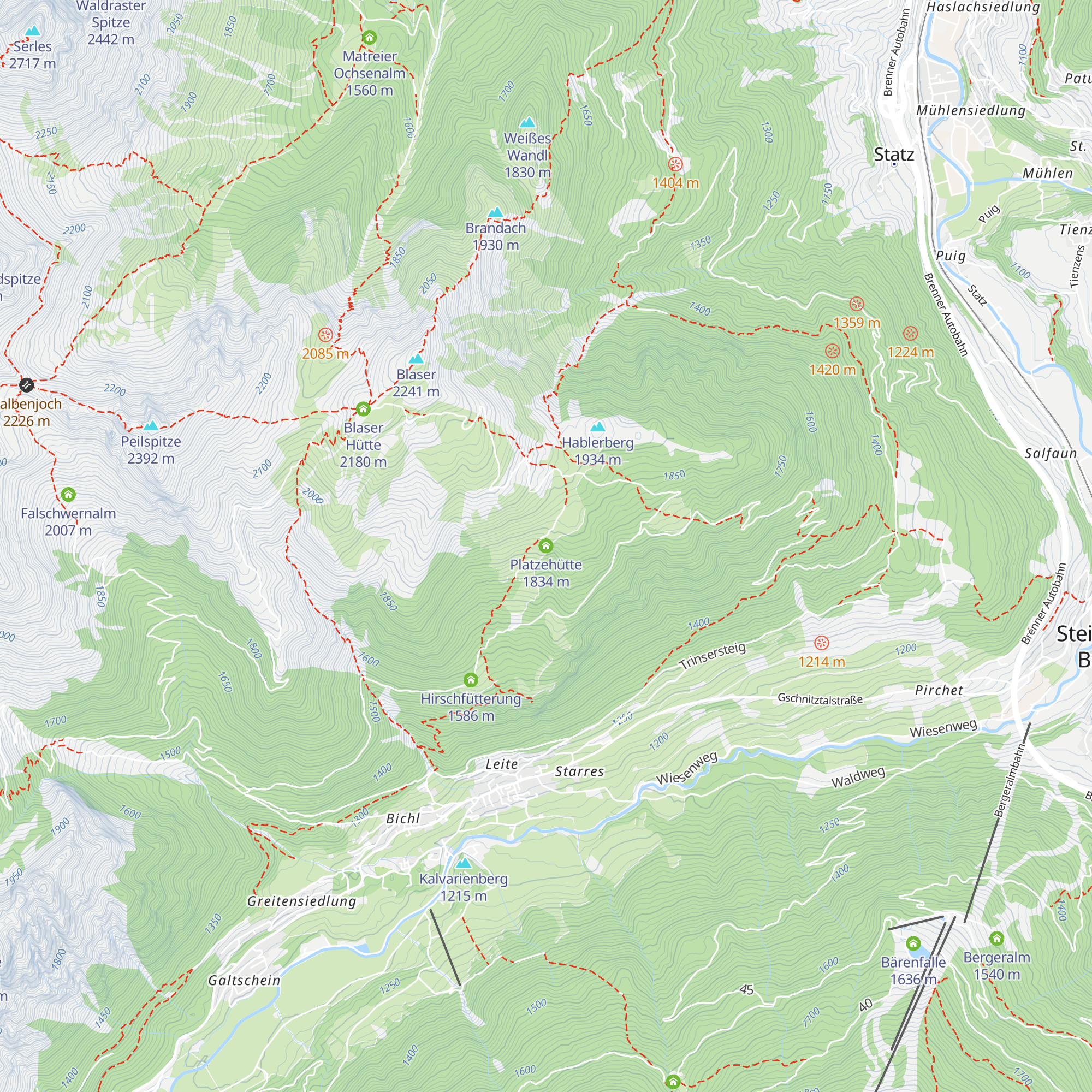 Platzehütte map