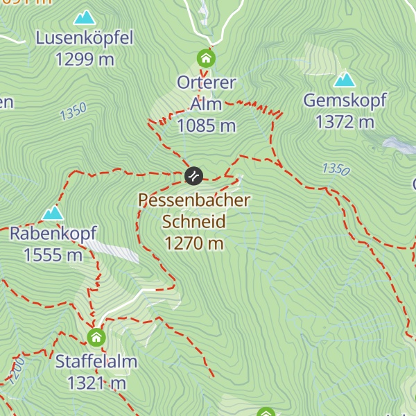 Map of Pessenbacher Alm