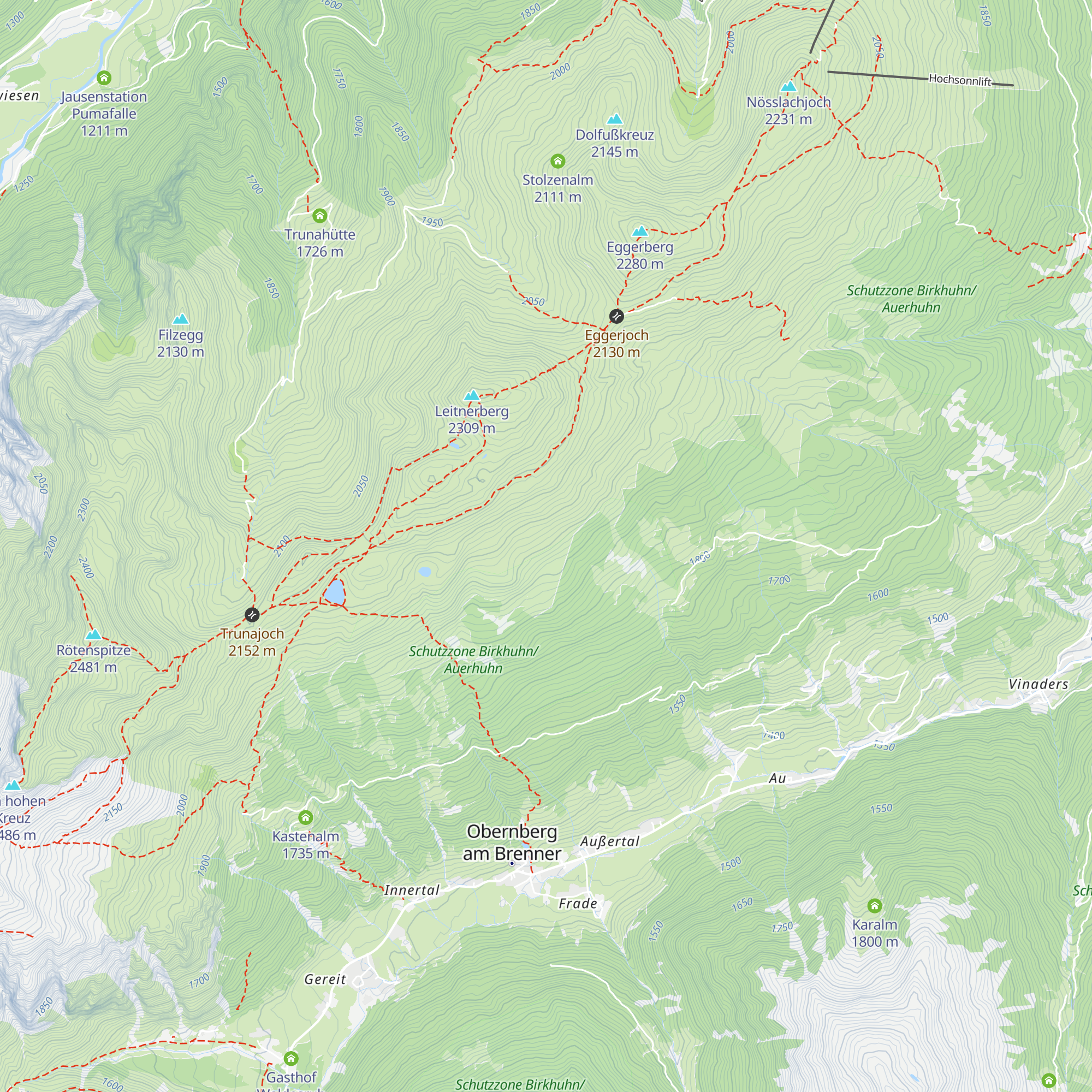 Leitner Alm map