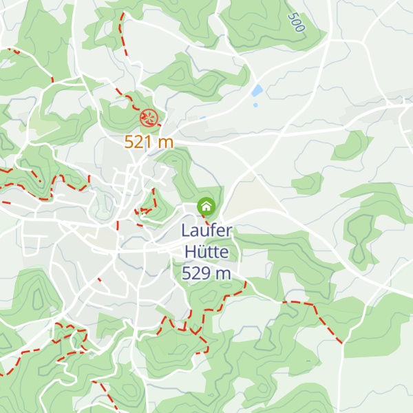 Map of Laufer Hütte