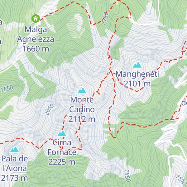 Map of Bivacco ANA Telve