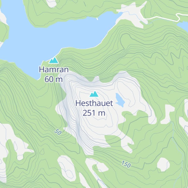 Map of Hesthauet