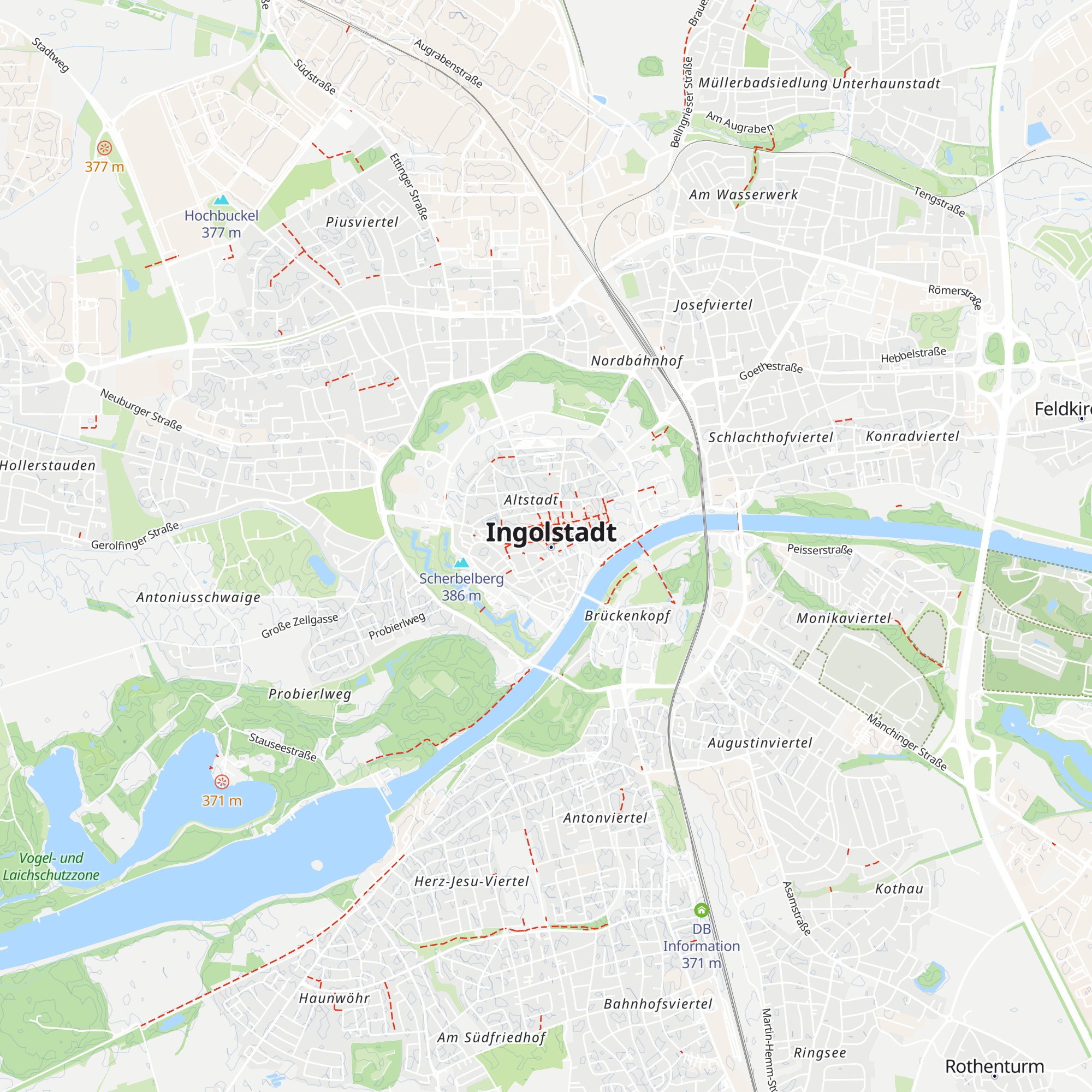 Tourist Information Ingolstadt map