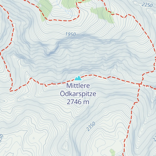 Map of Mittlere Ödkarspitze