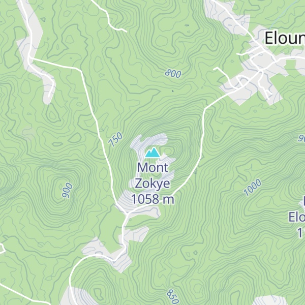 Map of Mont Zokye