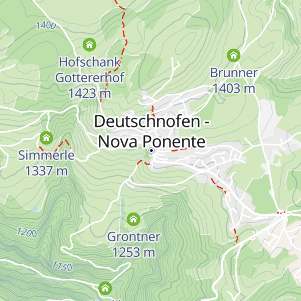 Map of Associazione Turistica Val d'Ega - Tourismusverein Eggental