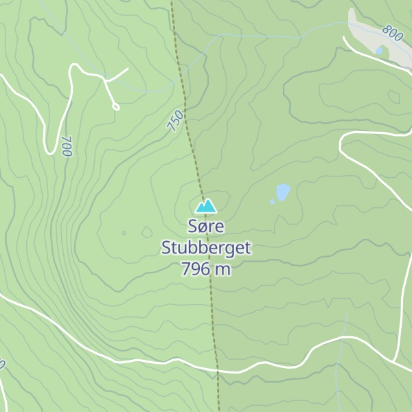 Map of Søre Stubberget